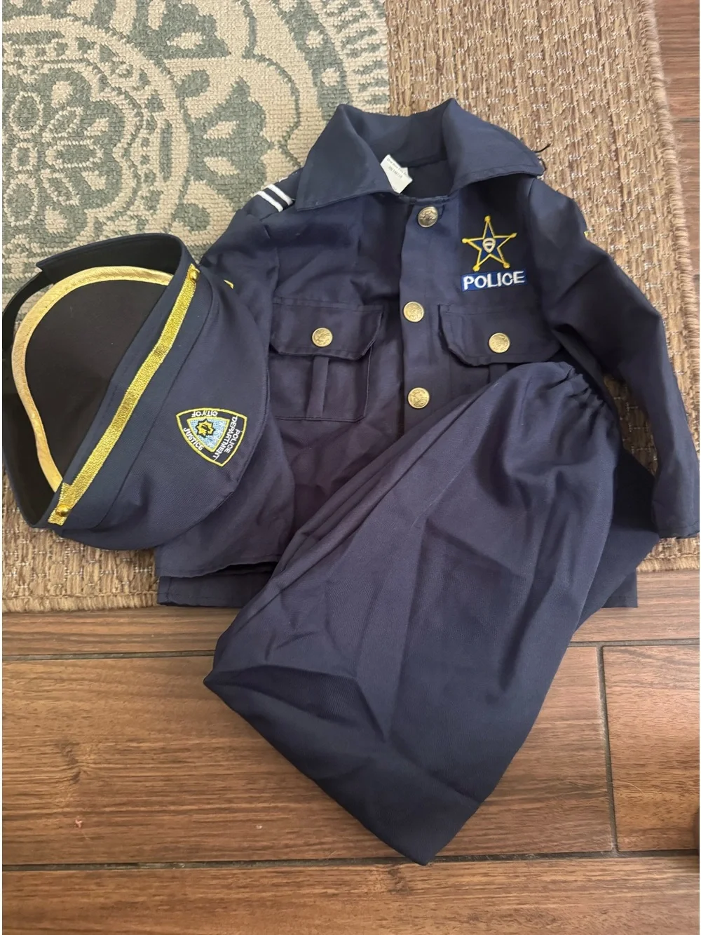Police officer toddler Halloween costume size 2T